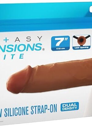 Fantasy Extensions Elite 7" Hallow Strap-on - Tan Flesh