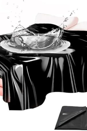 BDSM Waterproof Sex Bed Sheet 78 x 83 inch Mess-Proof Sheet for Adult Couples Sex Games Lubricants Lube Oilproof Bed Cover Bondage Sexual Play Upgrade Large Size