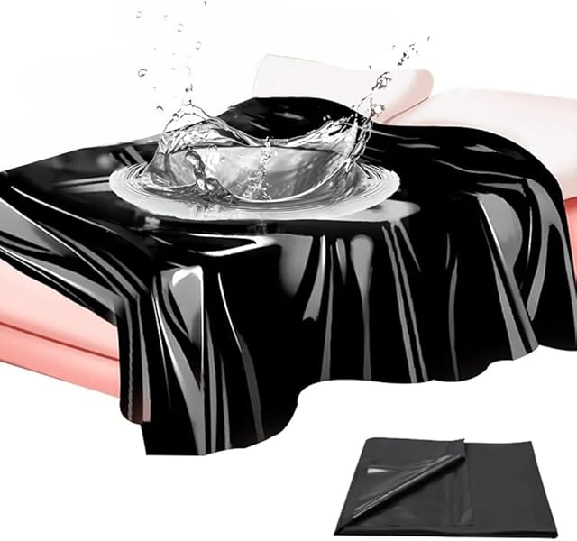 BDSM Waterproof Sex Bed Sheet 78 x 83 inch Mess-Proof Sheet for Adult Couples Sex Games Lubricants Lube Oilproof Bed Cover Bondage Sexual Play Upgrade Large Size