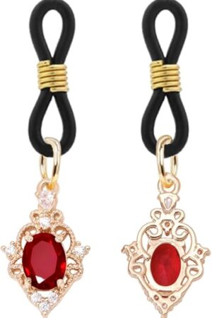 Body Jewelry Rubine Pearl Decoration Non Piercing Body Clamps Adjustable Pressure Body Clips Body Ring Faux Body Jewelry Heart Shape