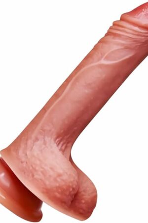 7 Inch Dildo Realistic with Suction Cup, Hands-Free, Beginner Vaginal & Anal Sex Toy, Lifelike Soft Silicone Penis, Waterproof Material, 1.4 in Diameter, Huge Dildo, Dildos