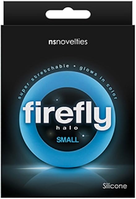 Firefly Halo Small Cock Ring (Blue) with Free Bottle of Adult Toy Cleaner