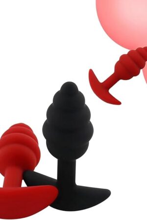 Anal Butt Plug Rose Sex Toys for Couples, Mini Anal Plug Female Sex Toys for G Spot Stimulation, Small Anal Beads Anal Training Set Sex Game for Prostate Massager, Anal Dildo Anal Sex Toys for Women