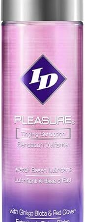 ID Pleasure Stimulating Personal Lubricant 4.4 Fl Oz - Water Based Tingling Sensation Lube with Natural Botanical Extracts, made in USA by ID Lubricants
