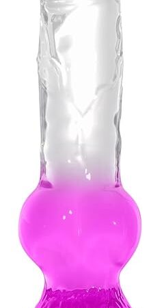 13 Inch Realistic Dog Knot Dildo, Huge Thick Clear Wolf Dildo with Strong Suction Cup, Fantasy Animal Big Dong Anal Plug Penis, Prostate Massage Adult Sex Toy for Women Men (XXL)