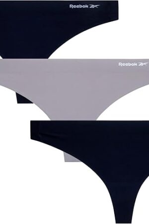 Women's Thong Underwear - 3 Pack or 6 Pack Performance Stretch Sexy Seamless Thong Panties for Women (Sizes: S-XL)