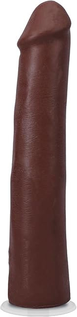 Doc Johnson The Realistic Dildo - 9 Inch ULTRASKYN Dong with Removable Vac-U-Lock Suction Cup - F-Machine and Harness Compatible Dildo - for Adults Only, Chocolate