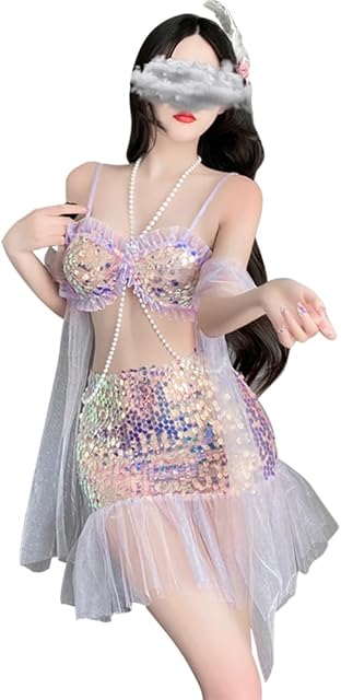 Cosplay Lingeries Sexy Halloween Mermaid Costumes Anime Princess Maid Dress Rave Outfits for Women Festival Sparkle Skirt