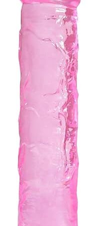 Huge Realistic Dildo 9.84'' G Spot Big Jelly Dildos with Strong Suction Cup, Flexible Penis for Hand Free Play, Adult Sex Toys for Women/Men/Couples with Vein Texture