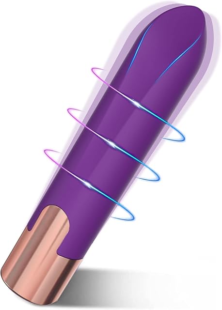 Generic Mini Bullet Vibrators for Women Clitoral Nipple Stimulator Personal Massager Quick Orgasm Adult Erotic Sex Toys, Purple