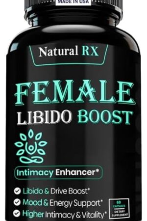 Fast Acting Female Libido Booster | Female Enhancement, Long Lasting, Hormonal Balance | High Intimacy, Increases Drive and Mood with Maca Root, Ginseng, Tribulus, Gingko| Non GMO USA Made 60 Capsules