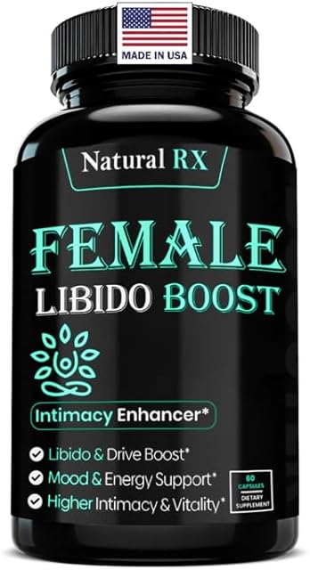 Fast Acting Female Libido Booster | Female Enhancement, Long Lasting, Hormonal Balance | High Intimacy, Increases Drive and Mood with Maca Root, Ginseng, Tribulus, Gingko| Non GMO USA Made 60 Capsules