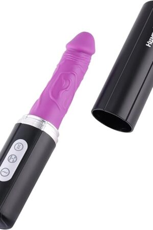 Hismith 10 Thrusting Dildo with Vibrator, Greatly Designed with Hismith App Control, 3 Speeds + 2 Modes Clitoral Stimulator, Insert-able Length 4.8- Adult Sex Toys for Women or Men