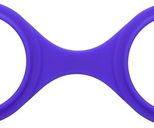 Doc Johnson Merci - Silicone Play Cuffs - Wrist Restraints - for Adults Only, Violet