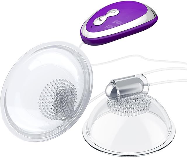Electric Nipple Sucker Electric Breast Vibrating Massage Cup 20 Rotation Pattern Enlarge Boobs Nipple Toys for Adult Women Sex Toys