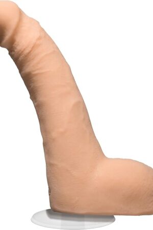 Doc Johnson Signature Series - JJ Knight - 8.5 Inch Realistic ULTRASKYN Dildo with Removable Vac-U-Lock Suction Cup - F-Machine & Harness Compatible - for Adults Only, Vanilla