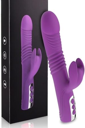 Dual Motor G-Spot & Clitoral Stimulator with 10x10 Powerful Vibrations, Waterproof, Medical-Grade Silicone, Magnetic USB Charging, Discreet Packaging, Best Adult Sex Toy for Women & Couples