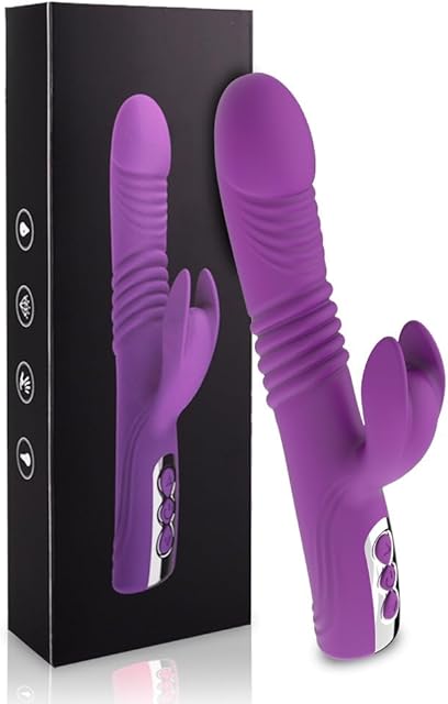 Dual Motor G-Spot & Clitoral Stimulator with 10x10 Powerful Vibrations, Waterproof, Medical-Grade Silicone, Magnetic USB Charging, Discreet Packaging, Best Adult Sex Toy for Women & Couples