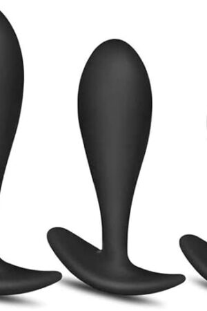 FST Beginners Butt Plug Kit 3 PCS Wearable Silicone Anal Plugs with Safe Flared Base for Anal Training Adult Sex Toys for Men Women Couples
