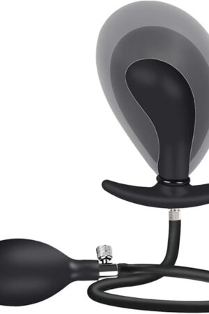 Inflatable Anal Plug with Pump, Adjustable Butt Plug for Men & Women, Expandable Silicone Anal Toy with Quick Release Valve, G spot Stimulator Adult Sex Toy Prostate Massager for Beginners