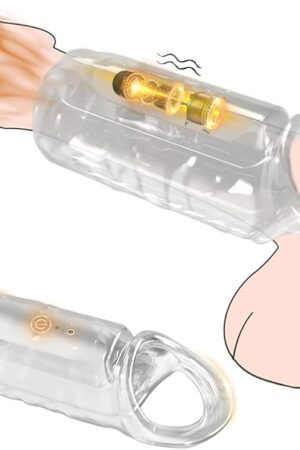 Vibrating Penis Cock Sleeve Ring to Enlarge for Male,Adult Sex Toys Couples Vibrator with 9 Stimulation Modes,G Spot Vibrators Penis Extender Sex Toy for Men Women Pleasure