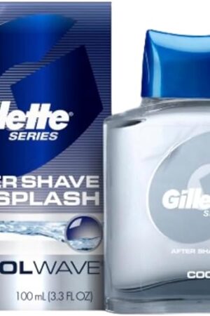 Gillette Series Cool Wave After Shave, Aftershave for Men, After Shave Cologne Men, 33 fl oz, 100 ml, After Shave Lotion for Men, Post Shave Balm Men, Aftershave, Mens Aftershave, Aftershave Balm