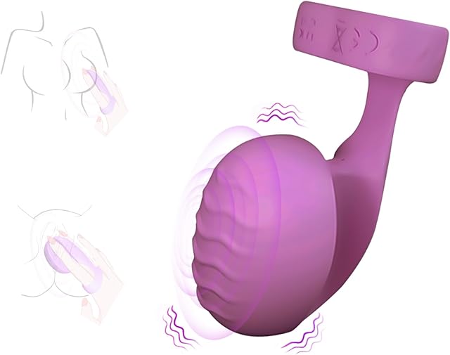 Finger Vibrator, Adult Sex Toys for Women, Mini Vibrators, Waterproof & Rechargeable Sex Vibrator, Silicone Finger Massage, with 10 Vibrations Function, Clitoral G-Spot Nipple Stimulator (Purple)