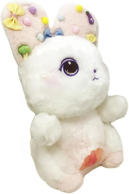 Furry Cute Violet Rabbit Plush Doll with Organ Vagina Animal Toy Masturbator for Male Sexual Pleasure Pocket Pussy Hare, Adult Sex Toys Stroker Male Toy for Masturbation