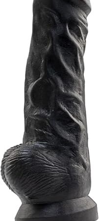 Fredorch Realistic Dildo with 3XLR Connector for Sex Machine Fun Erotic Sex Toys for Women& Men and Couples (C52BK)