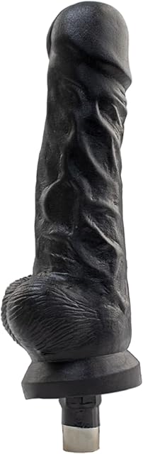 Fredorch Realistic Dildo with 3XLR Connector for Sex Machine Fun Erotic Sex Toys for Women& Men and Couples (C52BK)
