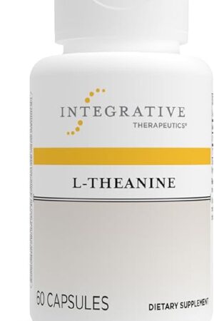 Integrative Therapeutics L-Theanine - Amino Acid Supplement for Stress & Relaxation Support* - Vegan, Gluten-Free & Dairy-Free - 60 Capsules (30 Servings)