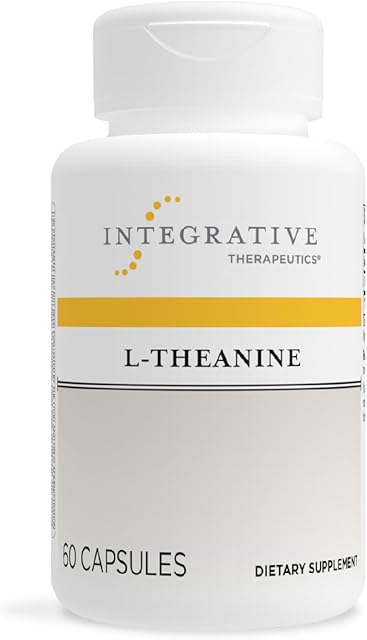 Integrative Therapeutics L-Theanine - Amino Acid Supplement for Stress & Relaxation Support* - Vegan, Gluten-Free & Dairy-Free - 60 Capsules (30 Servings)