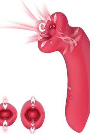 G Spot Vibrator Adult Sex Toys?Sucking Vibrator?10 Tongue Vibrating Modes and 10 Sucking Modes,Clitoral Nipple Stimulator,Tongue Sex Toy Vibrator, for Woman Couples Adult Sex Games