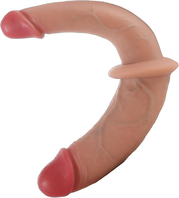 Double Ended Realistic Dildo 12'' Lifelike Soft Double Sided Dildo Dual Headed Anal Dildo Double Header Adult Sex Toy for Women