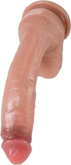 Dildo 10.5 Inch Realistic Dildo Huge Adult Sex Toys, Thick Anal Plug Toys Suction Cup Soft Dual Layer Silicone Consoladores with Big Head, Handmade Sexy Realistic Veins Penis for Women Men
