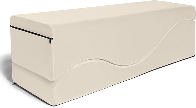Liberator Equus Wave Convertible Lounge and Bedside Bench, Buckwheat