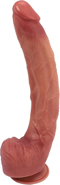 14 Inch Realistic Huge Dildo Sex Toys, Big Thick Dildos with Suction Cup for Anal G-spot Stimulate, Long Flesh Dildo Like Real Skin, Gaint Dildos for Men Women Sexual
