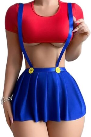 Women's Naughty Lingerie Sets Roleplay Slutty Sexy Lingerie Babydoll Costume Chemise Teddy Set