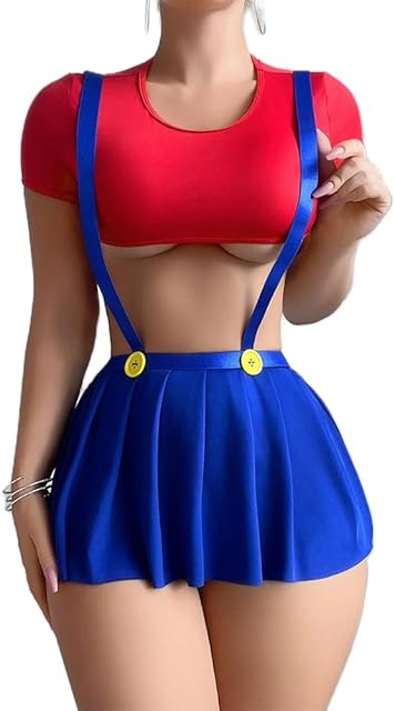Women's Naughty Lingerie Sets Roleplay Slutty Sexy Lingerie Babydoll Costume Chemise Teddy Set