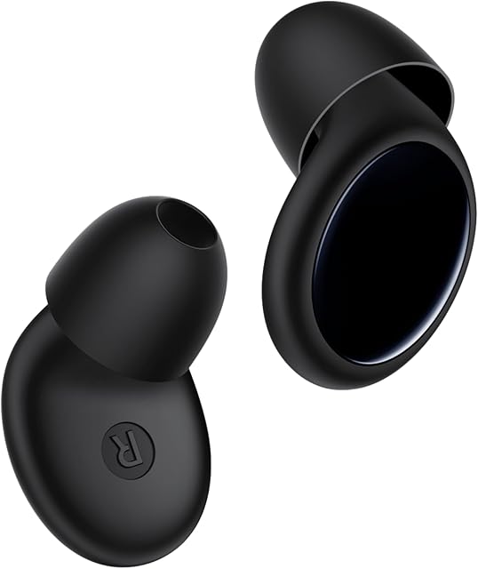 Ear Plugs for Sleeping 45dB Noise Cancelling Earplugs for Concerts, Snoring, Travel, Sleep, Reusable Silicone Noise Reduction Ear Plug Soft Ear Plug with 8 Ear Tips & Case Black