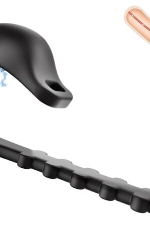 Electric Shock Cock Ring Silicone Penis Rings with 5 Shocking Modes Adjustable Buckle for Men Erection Stimulating Pleasure Enhance Penis Exercise Male Masturbation Romi