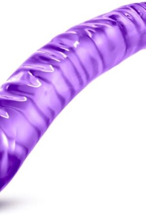 Eden Adult Sex Toy  Thick Giant Double-Ended Realistic Dildo  18" Extra Long Flexible Veiny Double Sided Dildo for Anal & G-Spot Stimulation  Two Head DP Dong for Women Men & Couples Play  Purple