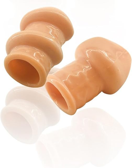 2PCS Glans Ring Cock Ring Silicone Penis Foreskin Retention Rings for Male Couple Sex Toy Game Penis Sleeve Cock Ring Set for Erection Enhancing for Men Women Couple
