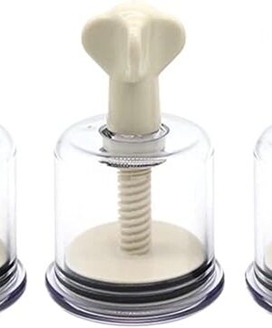 3Pcs BDSM Toy Set,Pussy Clit Nipple Sucker Clamps,Breast Enlargement Vacuum Pump G-spot Stimulate Adult Erotic Sex Toy for Women(XL Set)