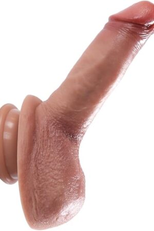 6 Inch Dildo for Beginners: Realistic, Non-Porous Silicone, with Strong Suction Cup - Ideal Adult Penis Toy for Women, Gay, and Couples - Consoladores Lossless No23