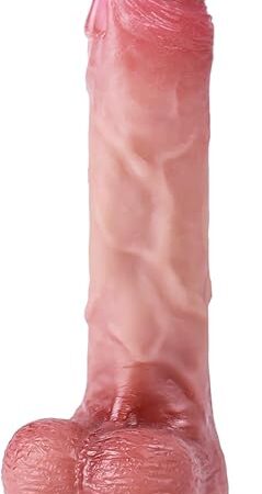 944 Inch Realistic Flesh Silicone Dildo Sex Toys, Toyfary Real Skin Huge Anal Dildo with Strong Suction Cup for Hands-Free Play, Lifelike Penis for G Spot Anal Vagina Stimulation
