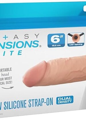 Fantasy Extensions Elite 6" Hallow Strap-on - Light Flesh