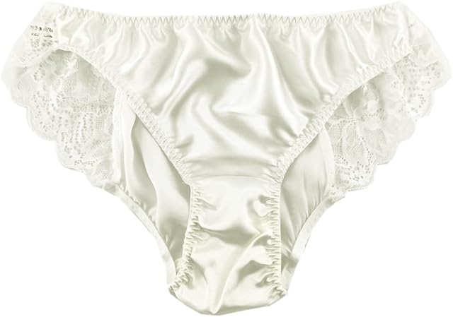 Women's Panties Lace Mulberry Pure Silk String Briefs Sexy Lingerie Hipster See Through Underwear Lace Bikini