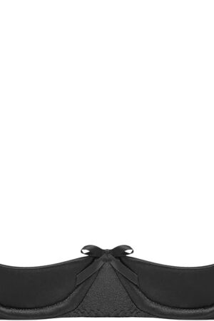 Women See Through Satin 1/4 Cups Balconette Bralette Padded Underwire Shelf Bra Tops