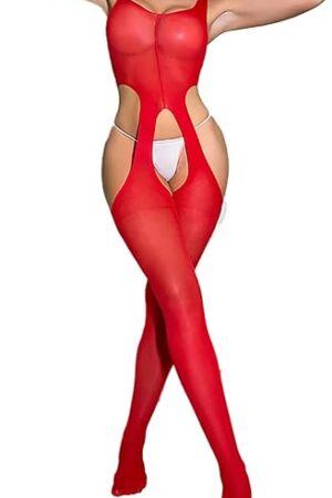 Women Sexy Full Bodystockings One Piece Bodysuit Teddy Lingerie